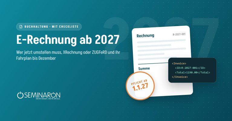 E-Rechnung ab 2027: Rechnung mit XML-Daten