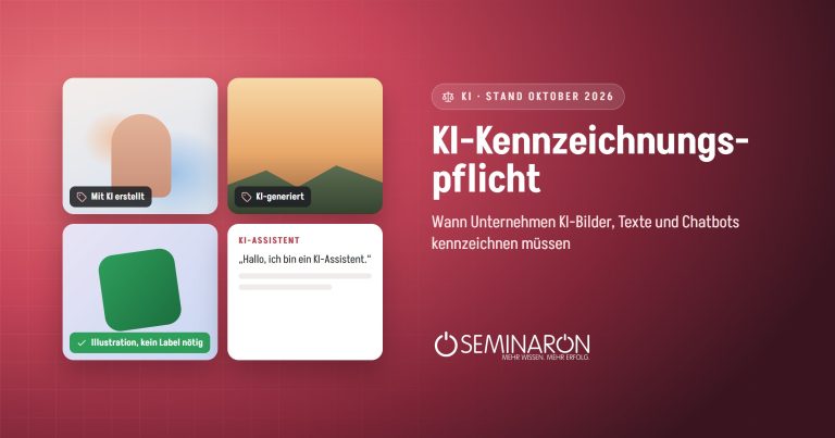 KI-Kennzeichnungspflicht: KI-Bild mit Kennzeichnung
